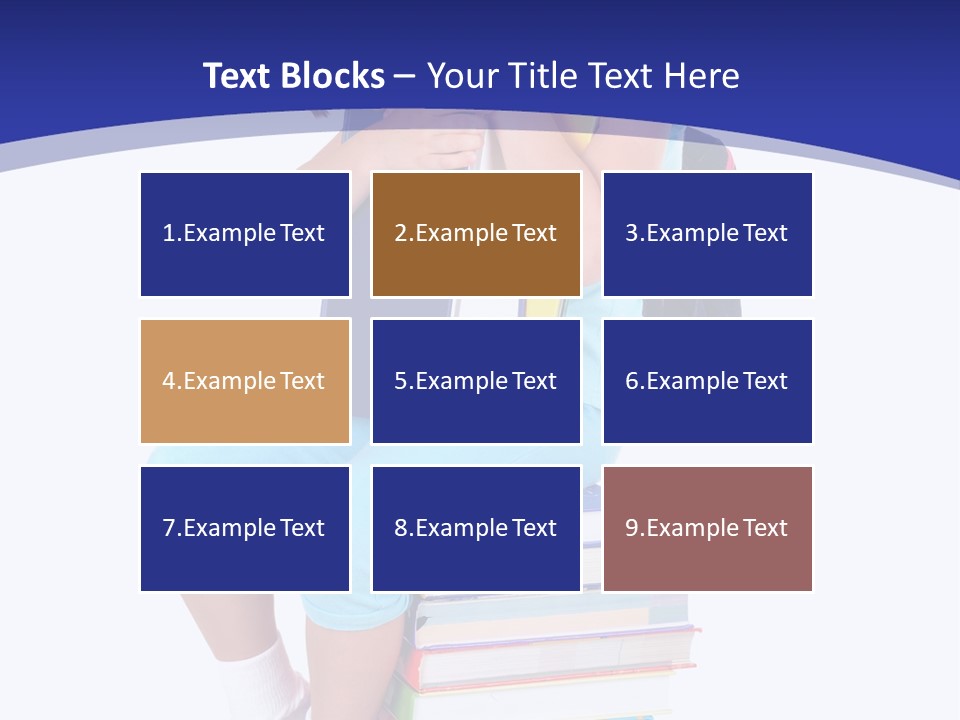 Stack Teen Face PowerPoint Template