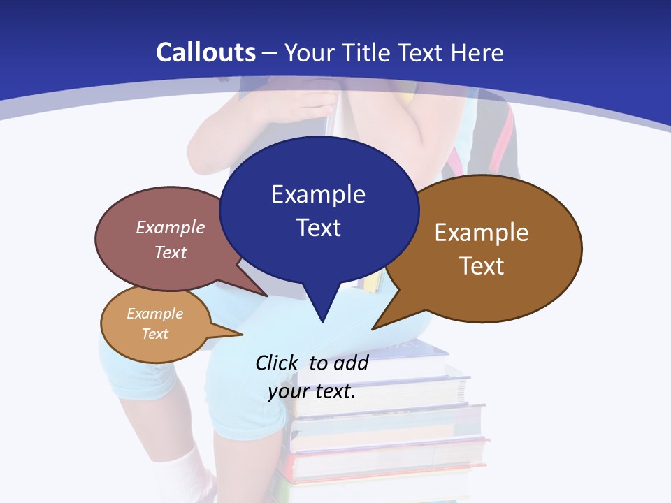 Stack Teen Face PowerPoint Template