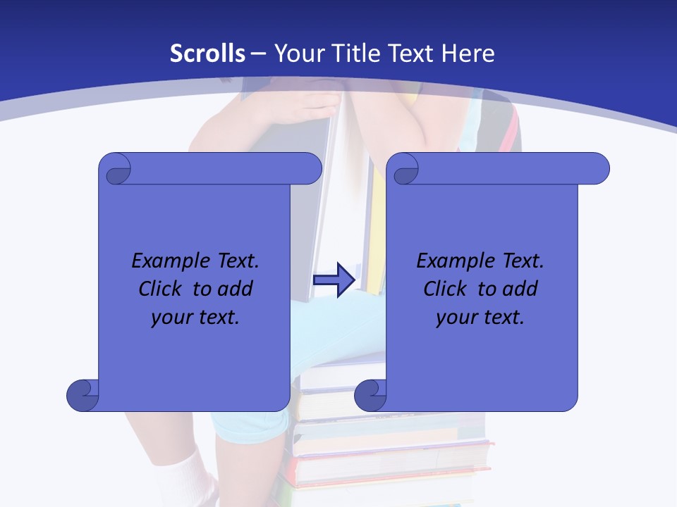 Stack Teen Face PowerPoint Template