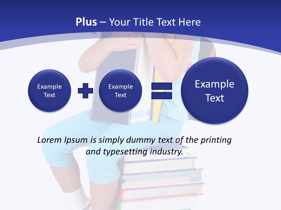 Stack Teen Face PowerPoint Template