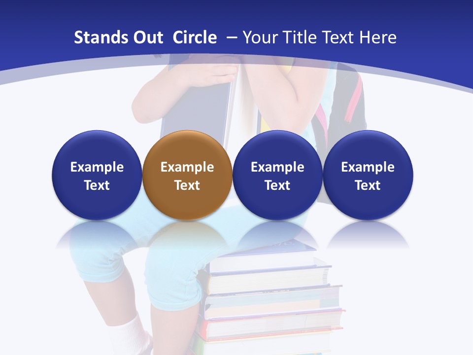 Stack Teen Face PowerPoint Template