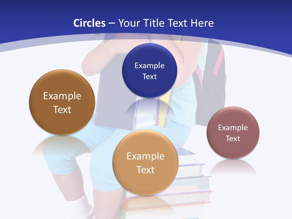 Stack Teen Face PowerPoint Template