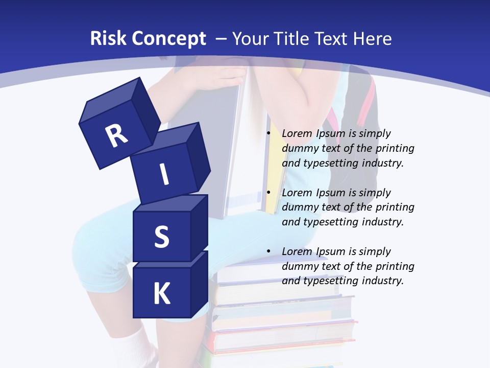 Stack Teen Face PowerPoint Template