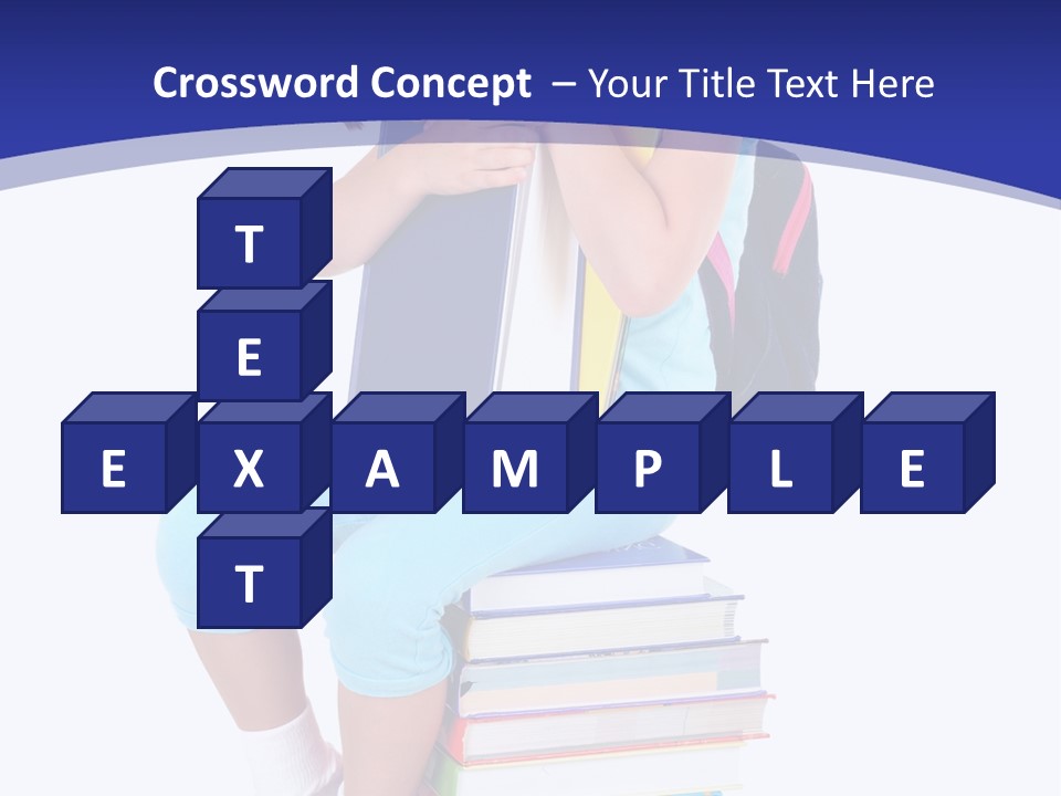 Stack Teen Face PowerPoint Template