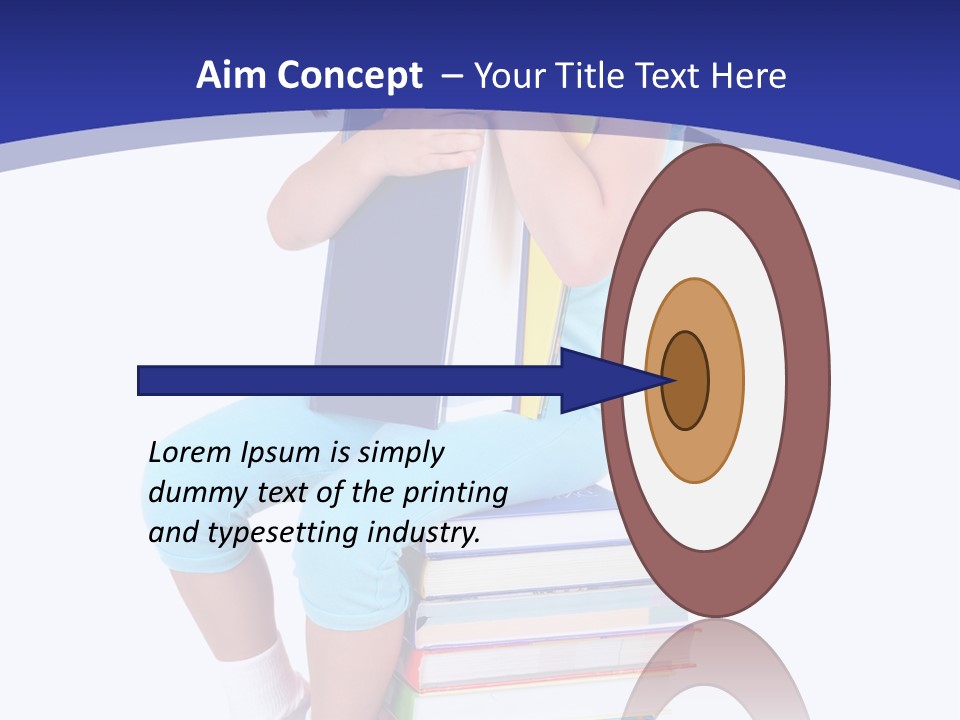 Stack Teen Face PowerPoint Template