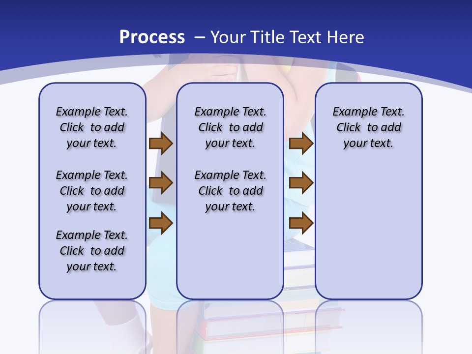 Stack Teen Face PowerPoint Template