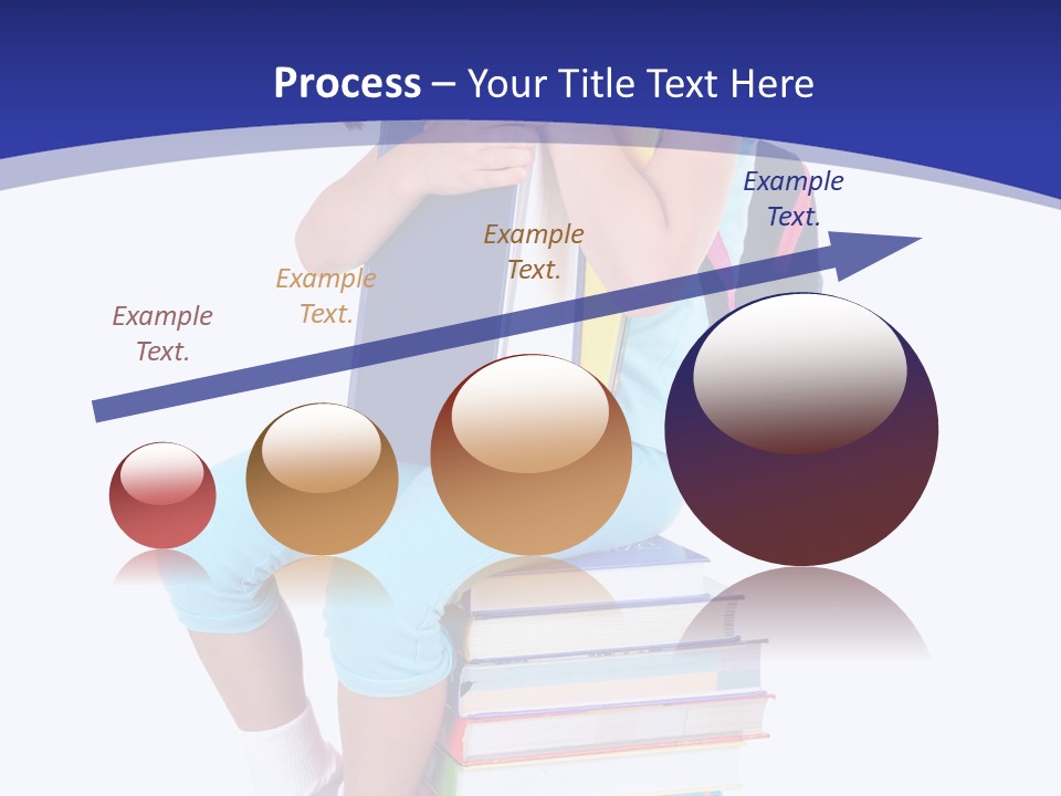 Stack Teen Face PowerPoint Template