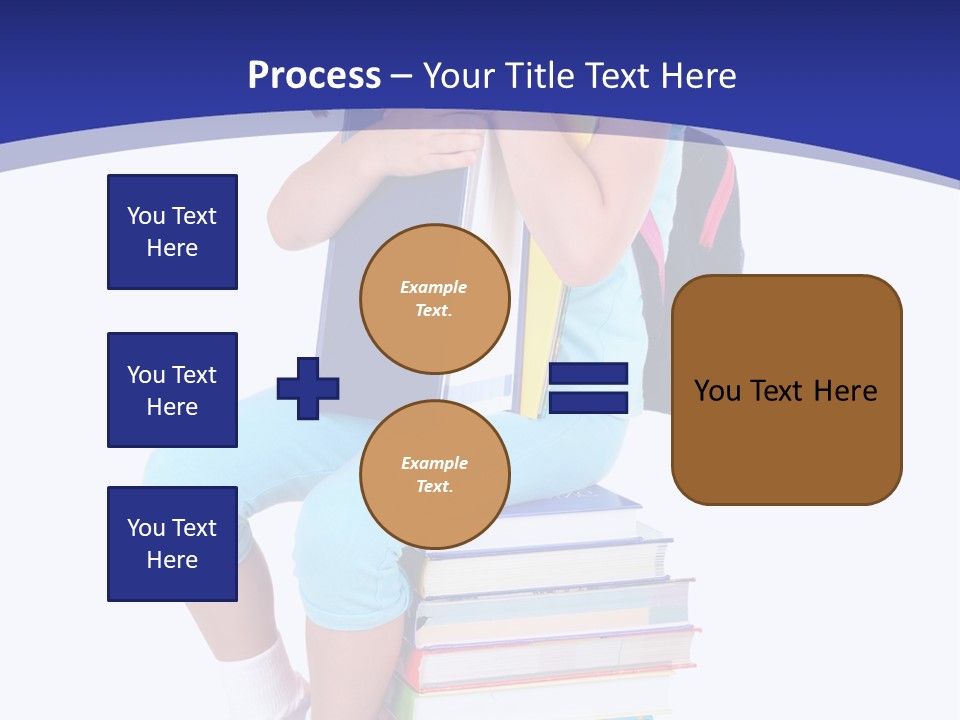 Stack Teen Face PowerPoint Template