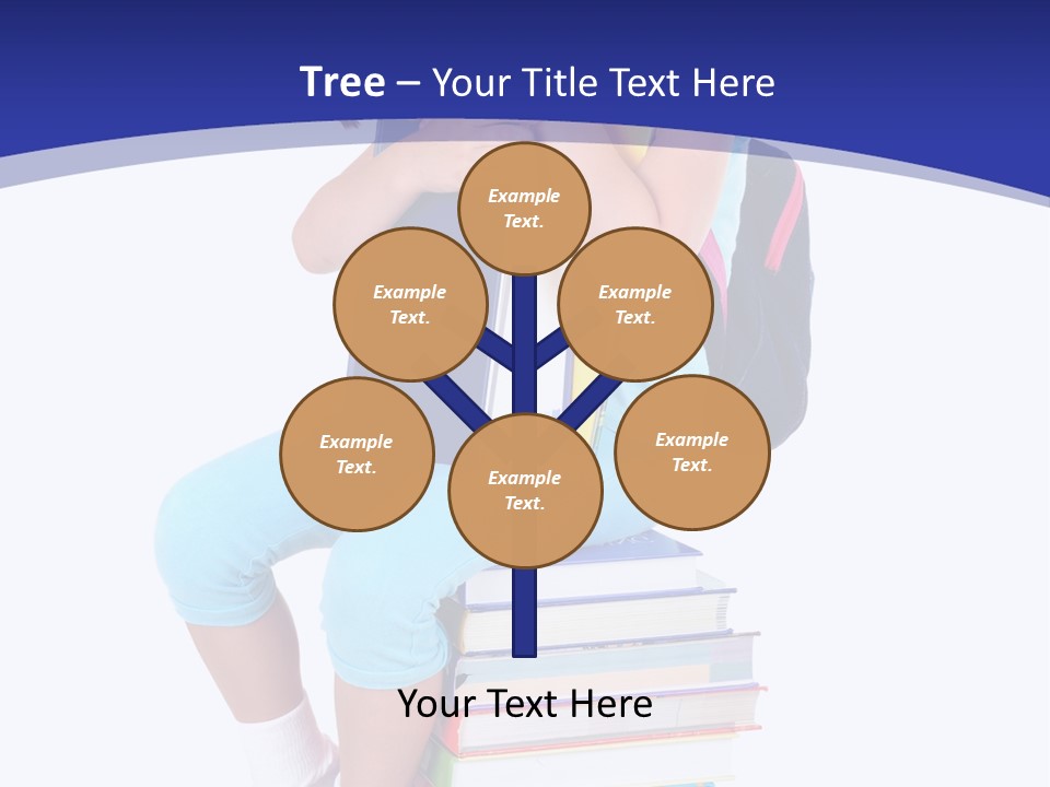 Stack Teen Face PowerPoint Template