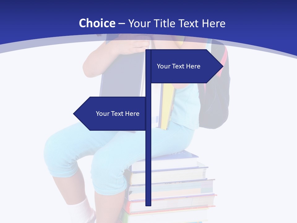 Stack Teen Face PowerPoint Template