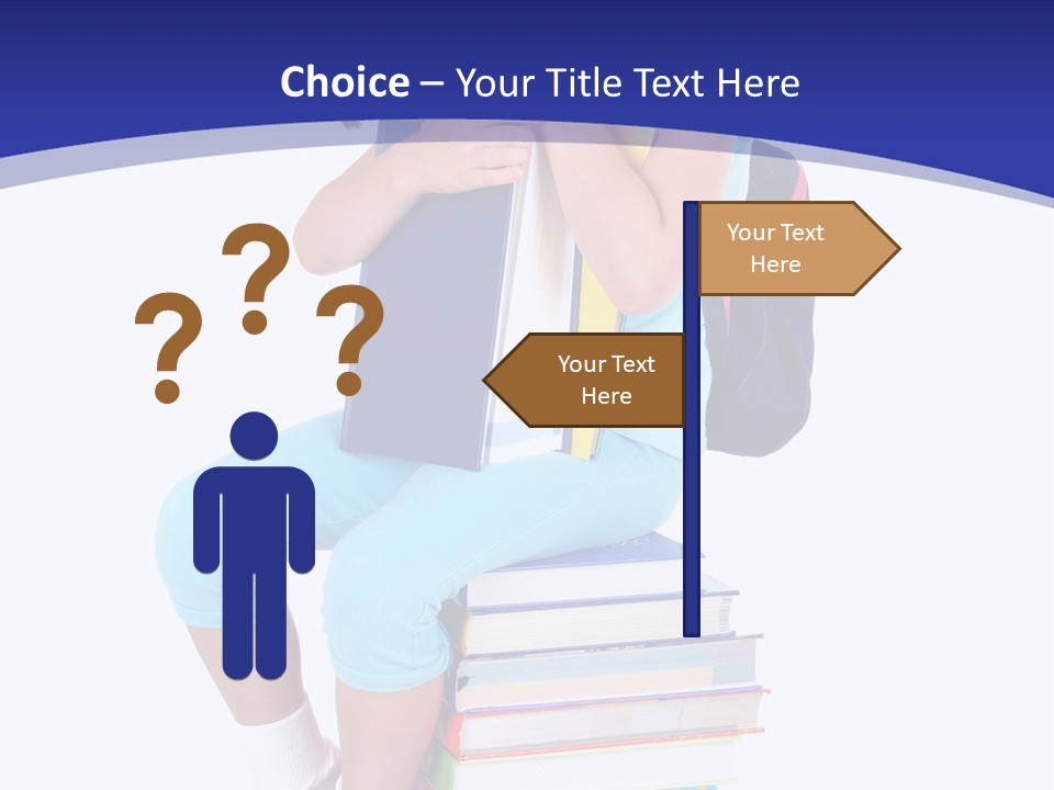 Stack Teen Face PowerPoint Template