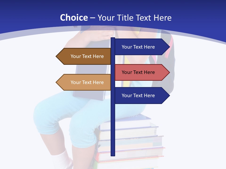 Stack Teen Face PowerPoint Template