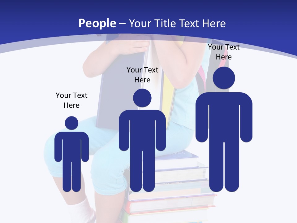 Stack Teen Face PowerPoint Template