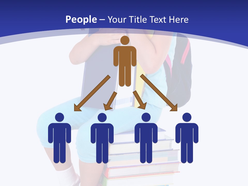 Stack Teen Face PowerPoint Template