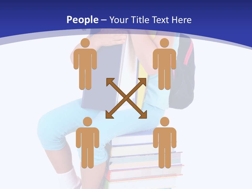 Stack Teen Face PowerPoint Template