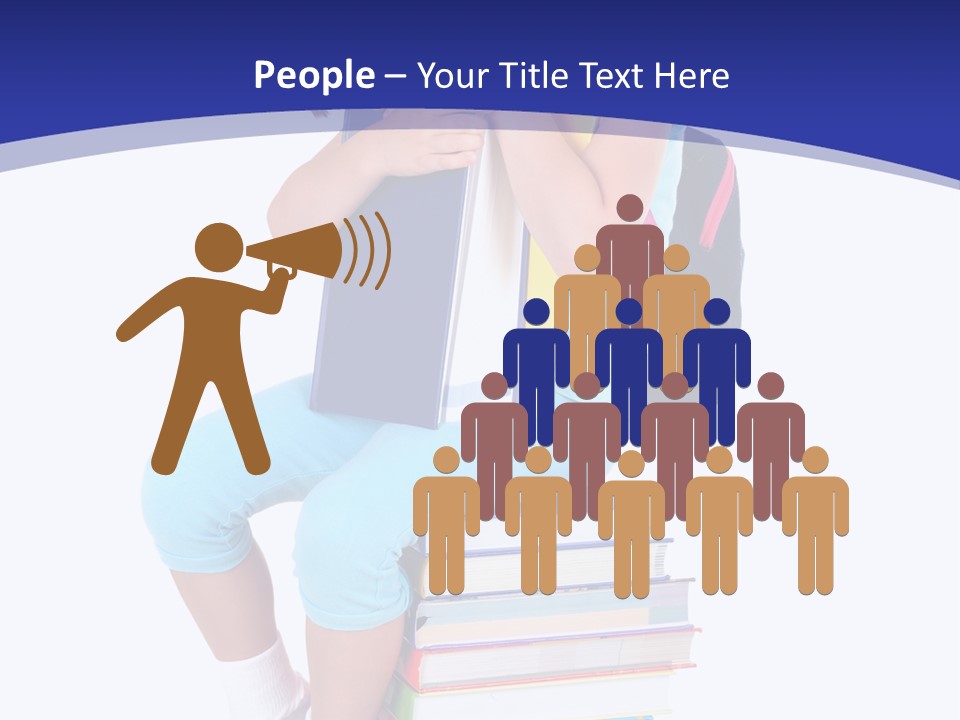 Stack Teen Face PowerPoint Template