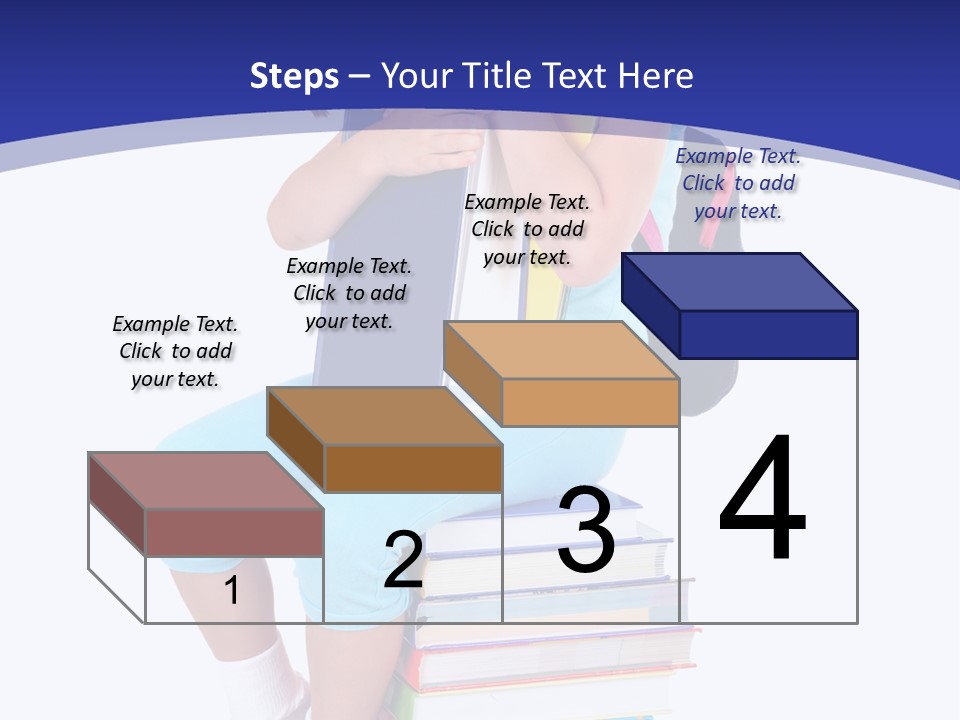 Stack Teen Face PowerPoint Template