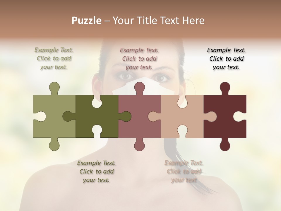 Beauty Background Portrait PowerPoint Template