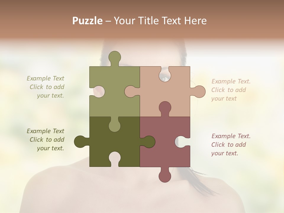 Beauty Background Portrait PowerPoint Template