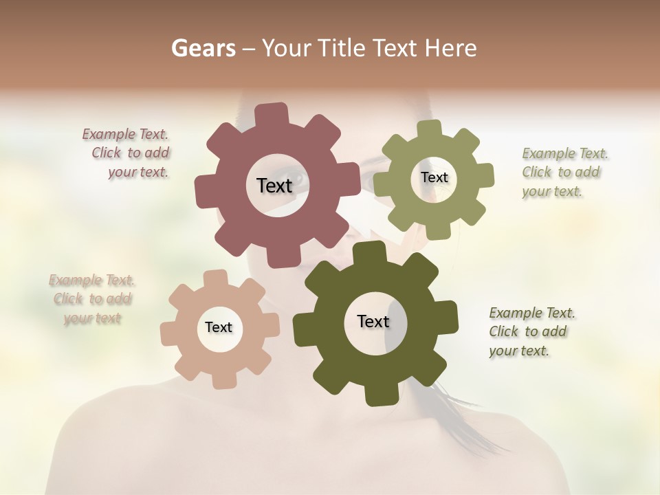 Beauty Background Portrait PowerPoint Template