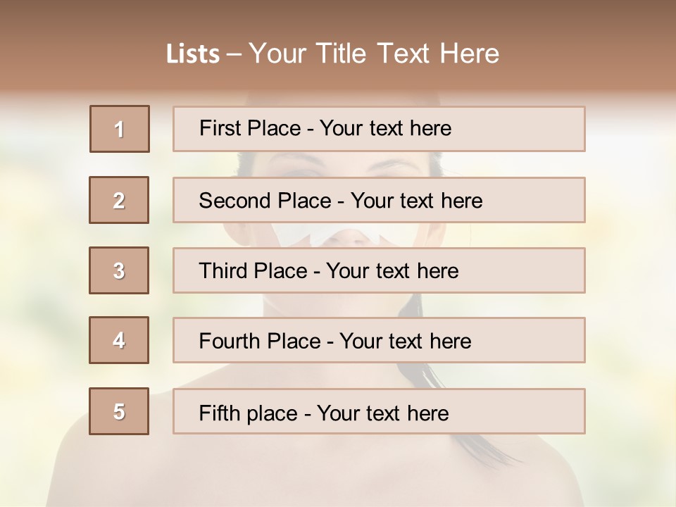 Beauty Background Portrait PowerPoint Template