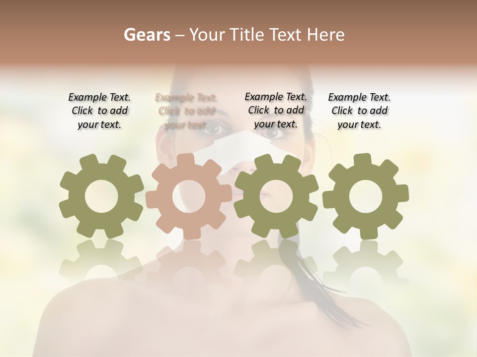 Beauty Background Portrait PowerPoint Template