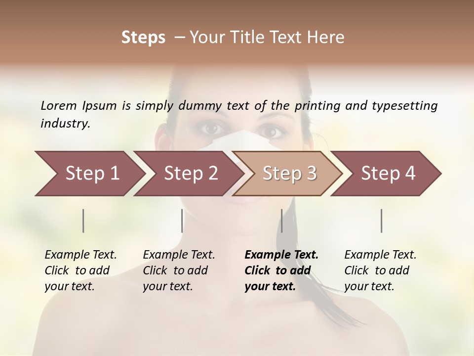 Beauty Background Portrait PowerPoint Template