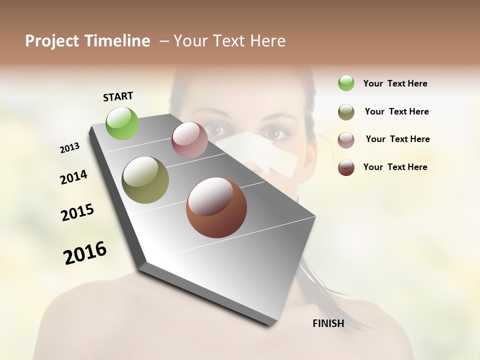 Beauty Background Portrait PowerPoint Template
