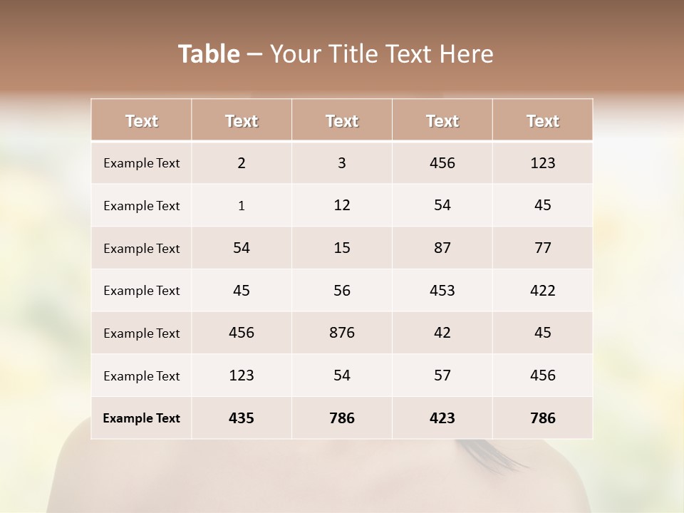 Beauty Background Portrait PowerPoint Template