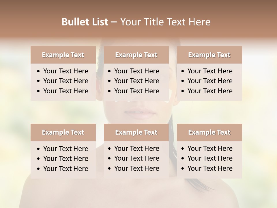 Beauty Background Portrait PowerPoint Template