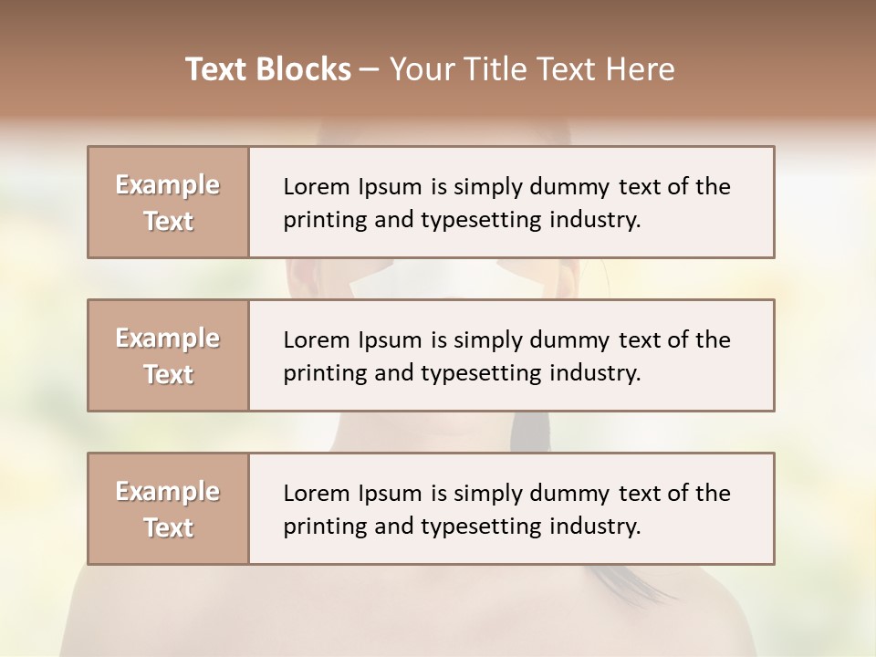 Beauty Background Portrait PowerPoint Template