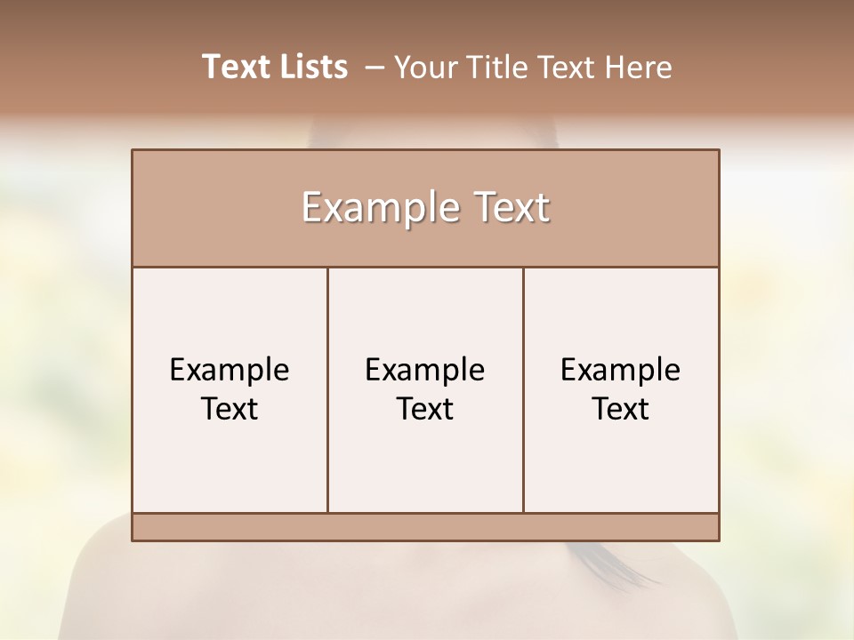 Beauty Background Portrait PowerPoint Template