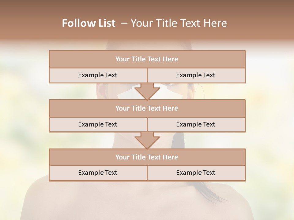 Beauty Background Portrait PowerPoint Template