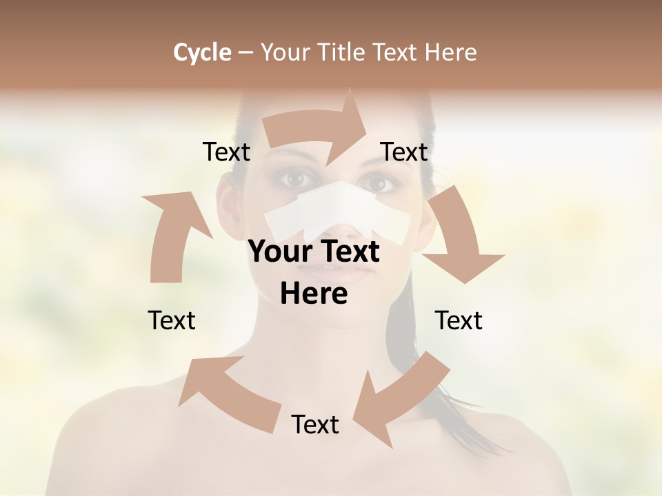 Beauty Background Portrait PowerPoint Template