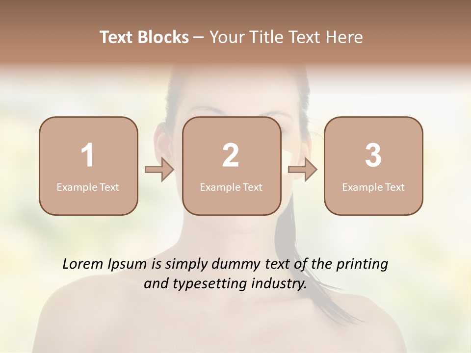 Beauty Background Portrait PowerPoint Template