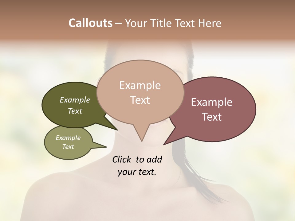 Beauty Background Portrait PowerPoint Template