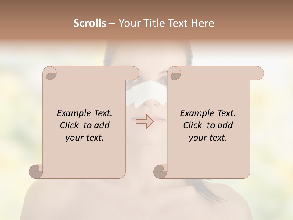 Beauty Background Portrait PowerPoint Template
