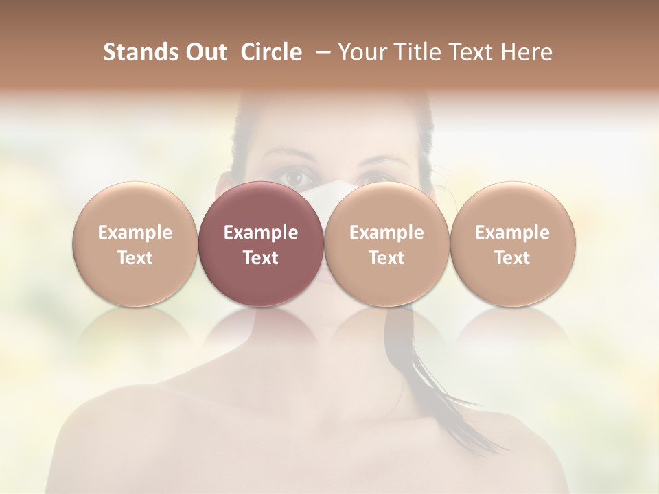 Beauty Background Portrait PowerPoint Template