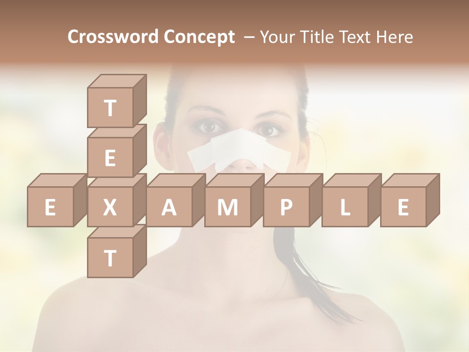 Beauty Background Portrait PowerPoint Template