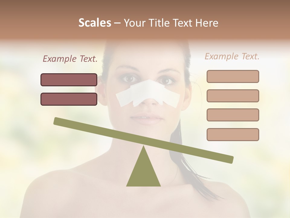 Beauty Background Portrait PowerPoint Template