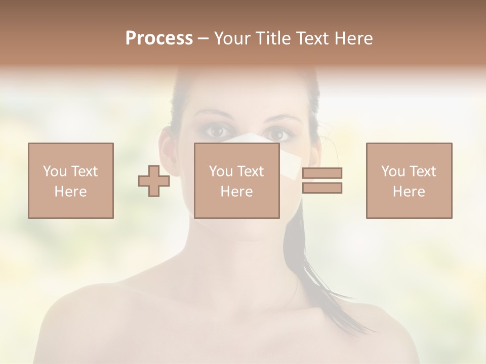 Beauty Background Portrait PowerPoint Template