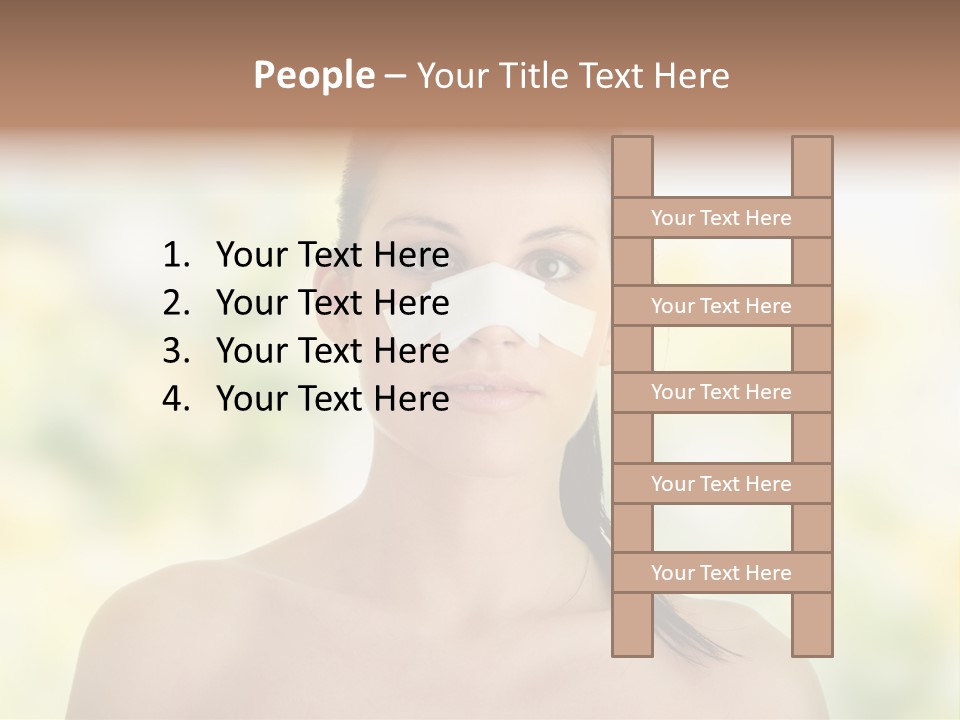 Beauty Background Portrait PowerPoint Template