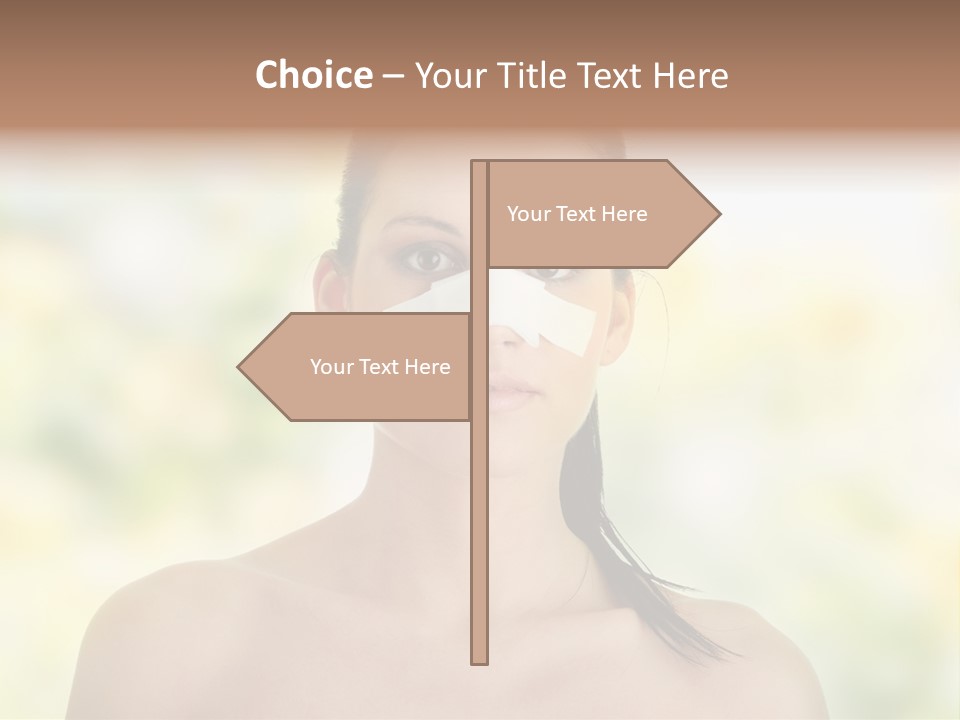 Beauty Background Portrait PowerPoint Template