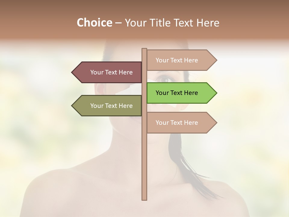 Beauty Background Portrait PowerPoint Template