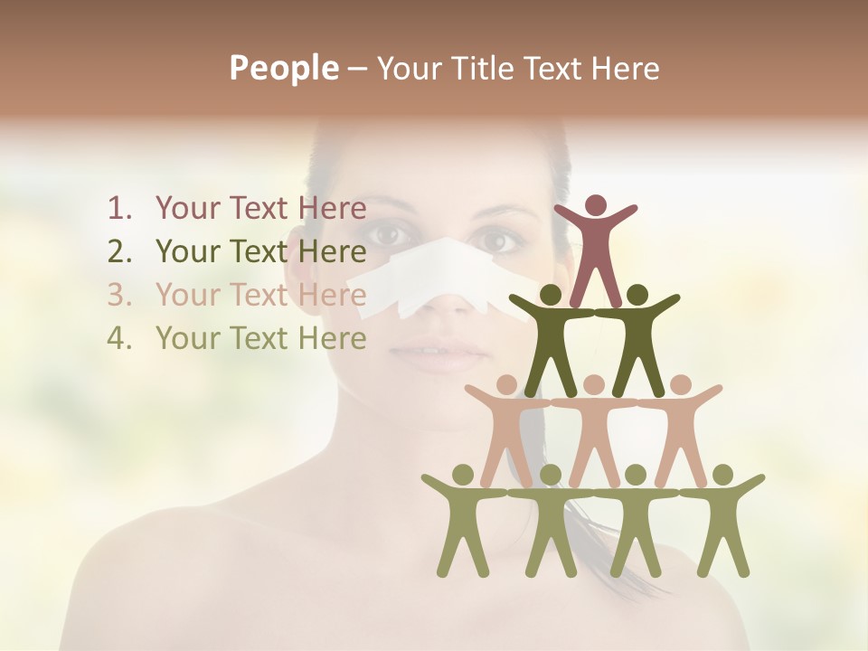 Beauty Background Portrait PowerPoint Template