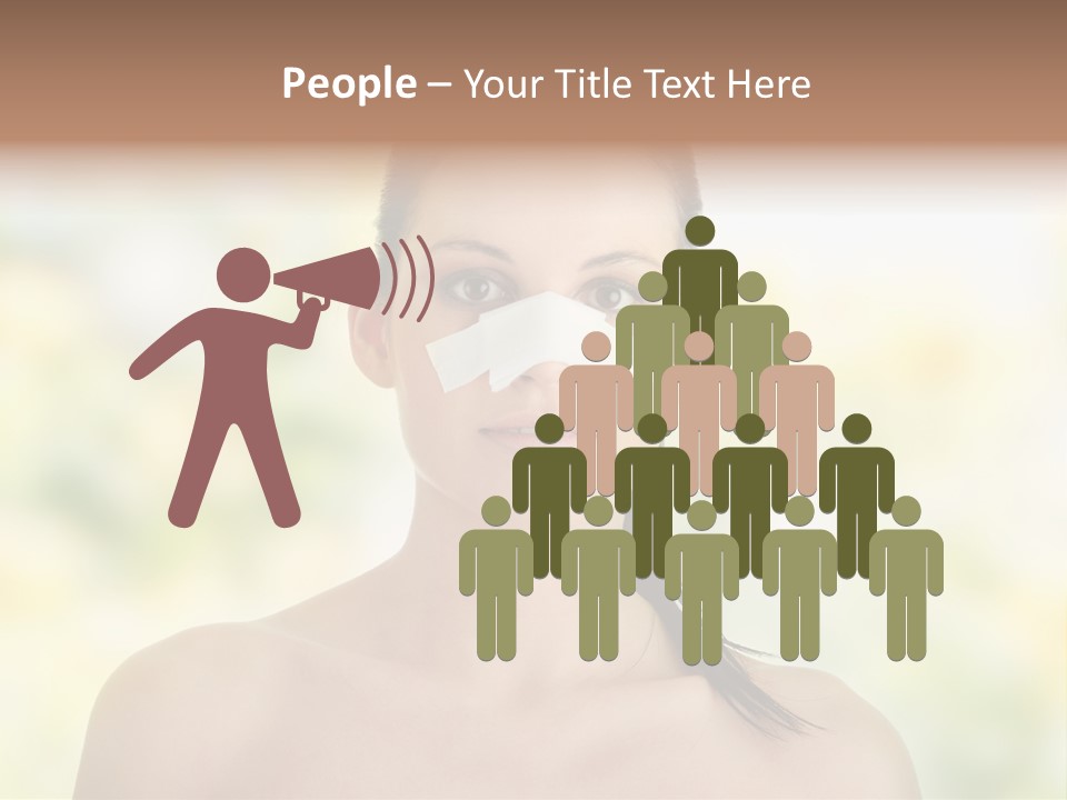 Beauty Background Portrait PowerPoint Template