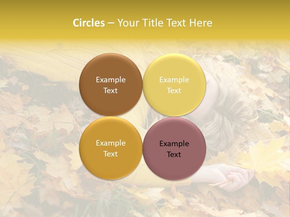 Happy Face Woman PowerPoint Template