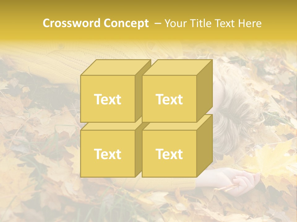 Happy Face Woman PowerPoint Template