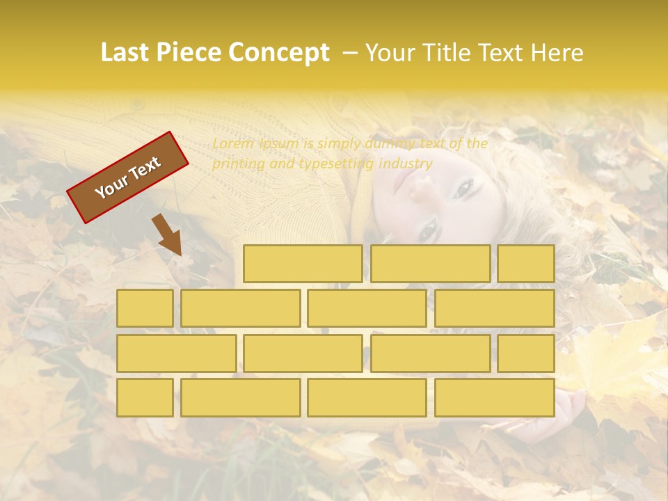 Happy Face Woman PowerPoint Template