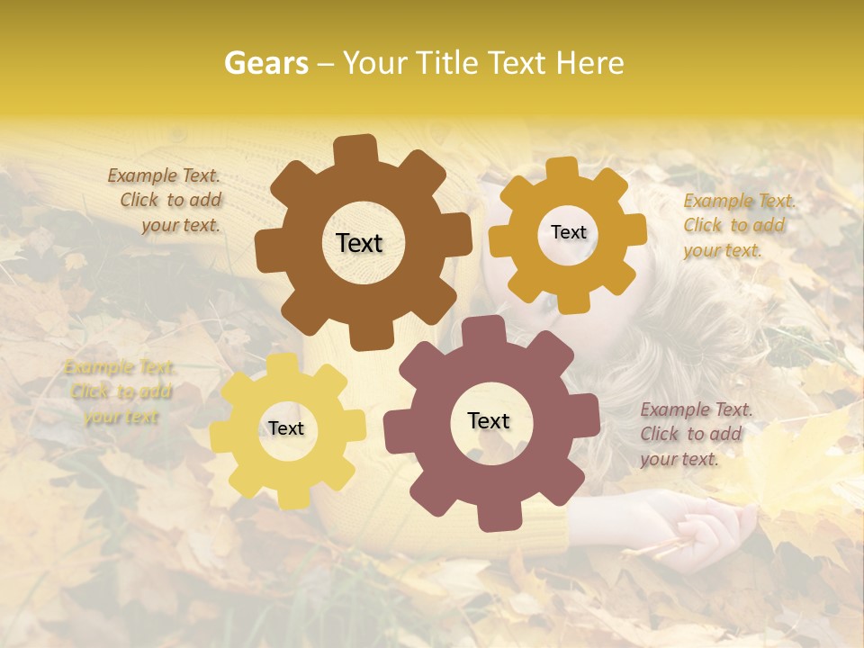 Happy Face Woman PowerPoint Template